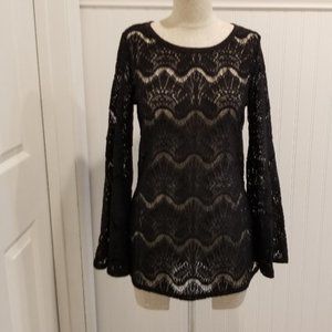 COPY - Lace Flare-Sleeve Top Size 0